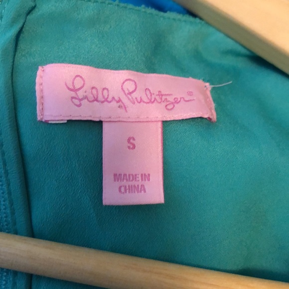 Lilly Pulitzer Green Lace Dress SZ S - Picture 6 of 8